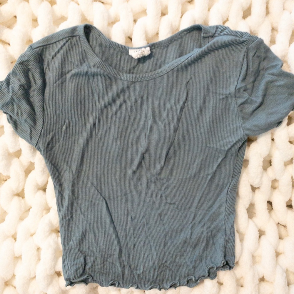 Blue Crop Top Size Small